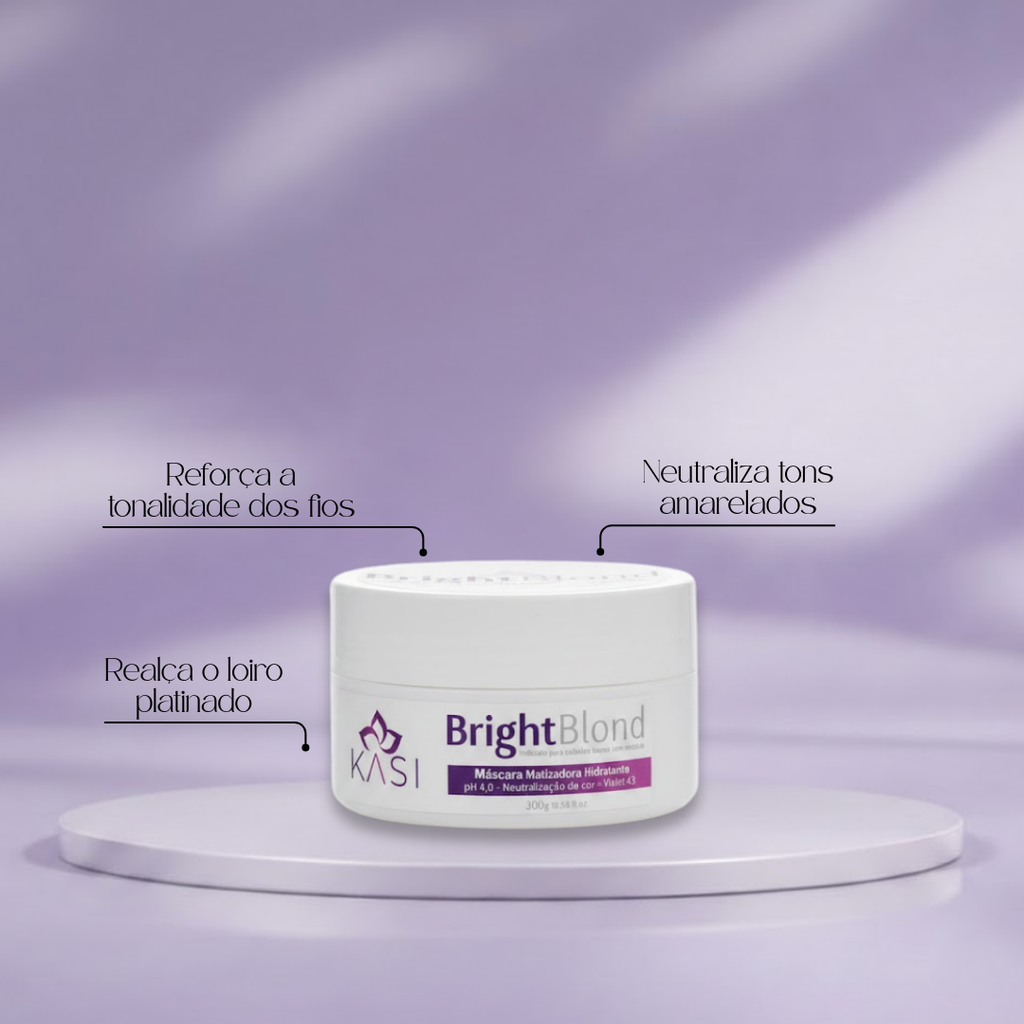 MÁSCARA MATIZADORA BLOND PLATINIUM KASI 300 G