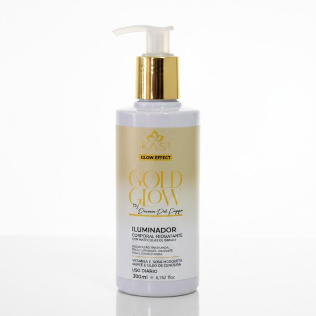 CREME HIDRATANTE ILUMINADOR GOLD GLOW KASI 200 ML