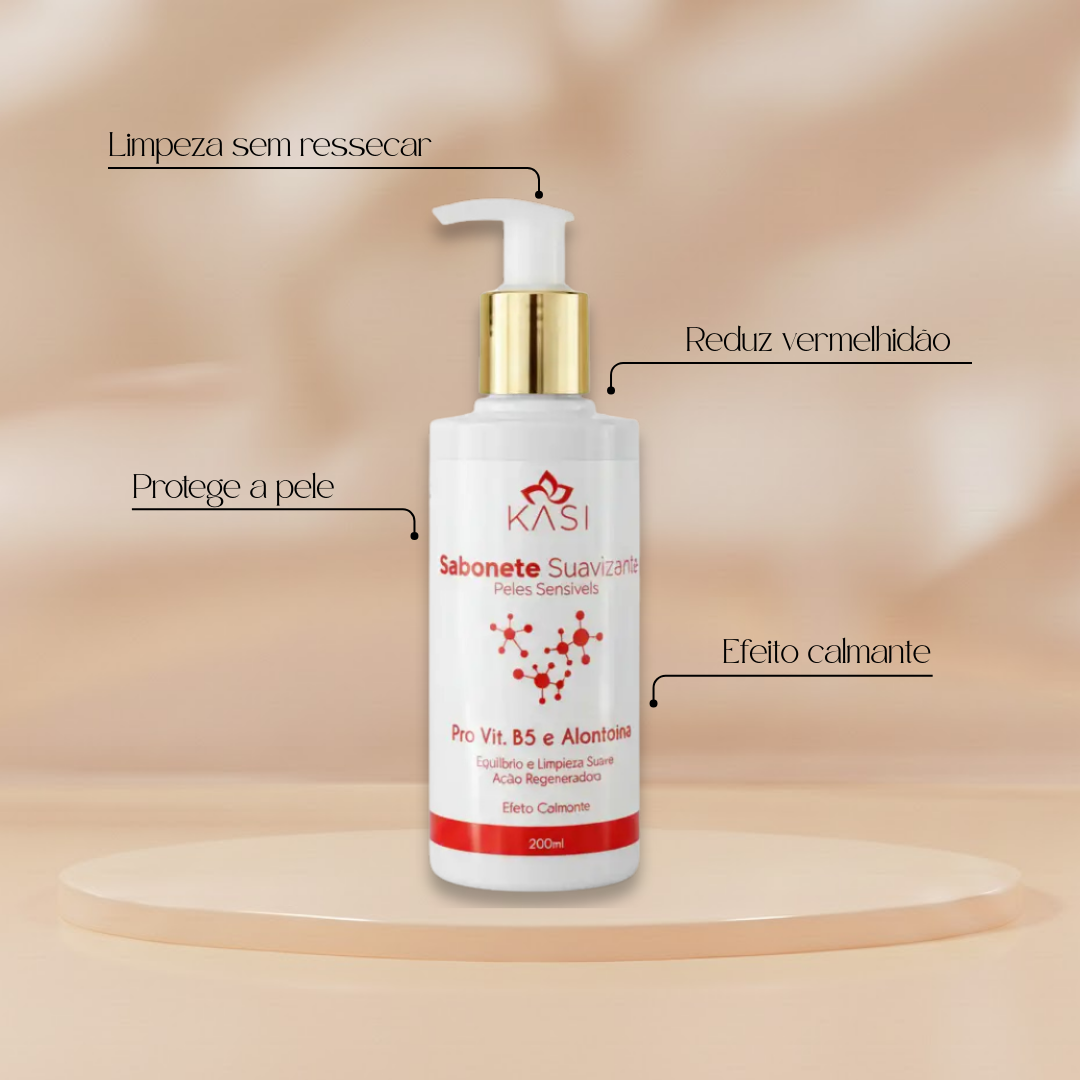 SABONETE FACIAL SUAVIZANTE PELES SENSÍVEIS 200ML