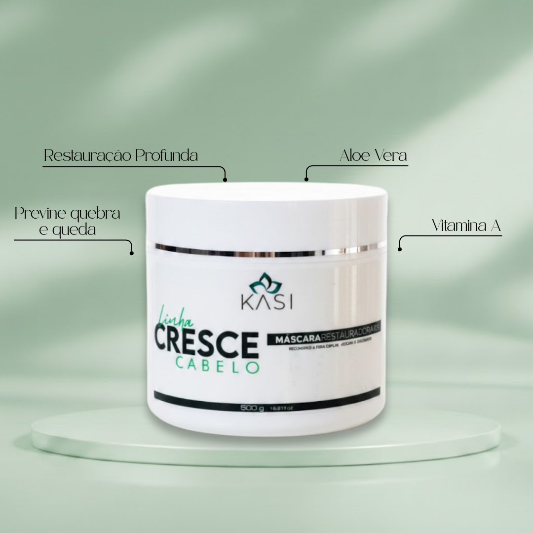 MÁSCARA RESTAURADORA CRESCE CABELO 500 GR KASI