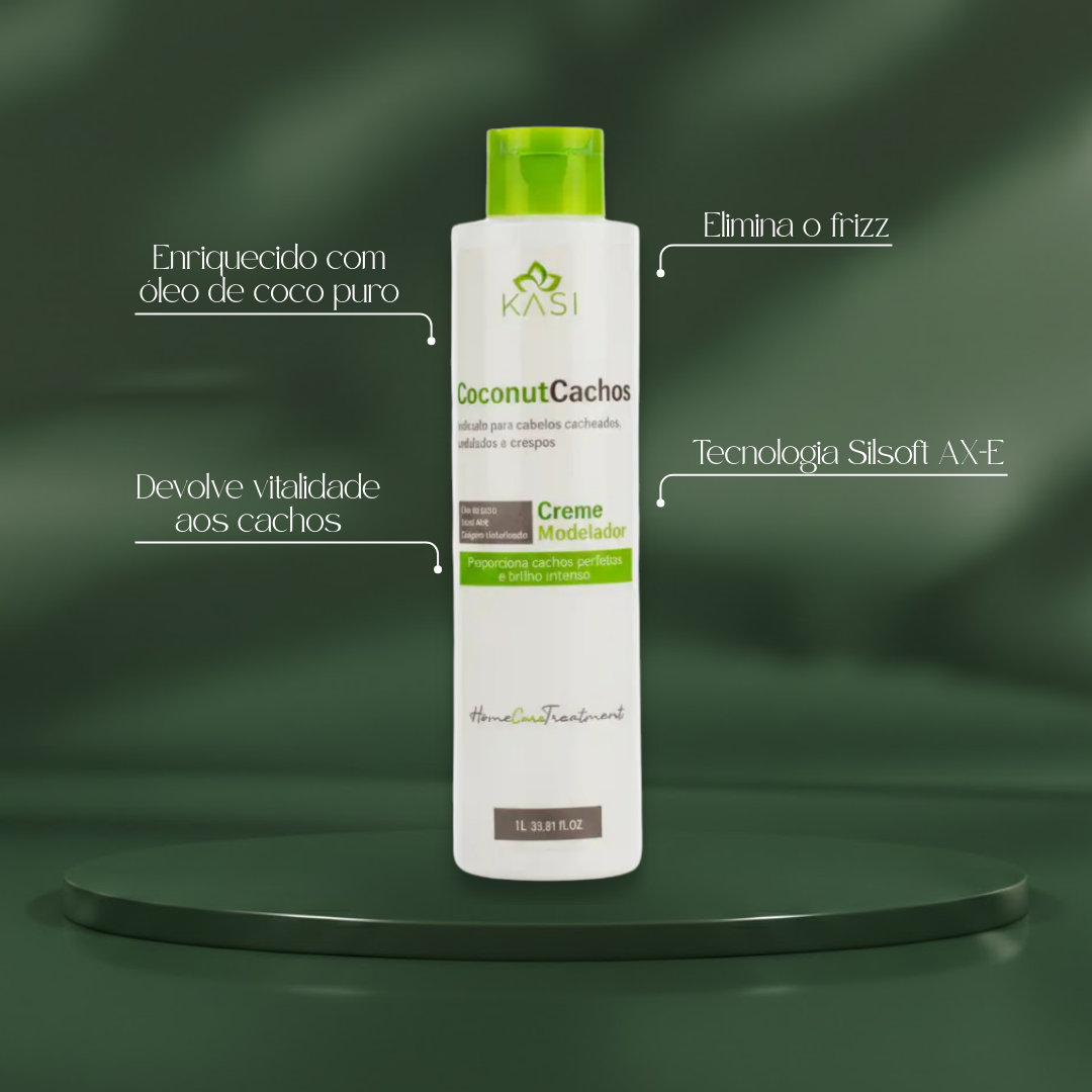 CREME MODELADOR COCONUT CACHOS 1L KASI