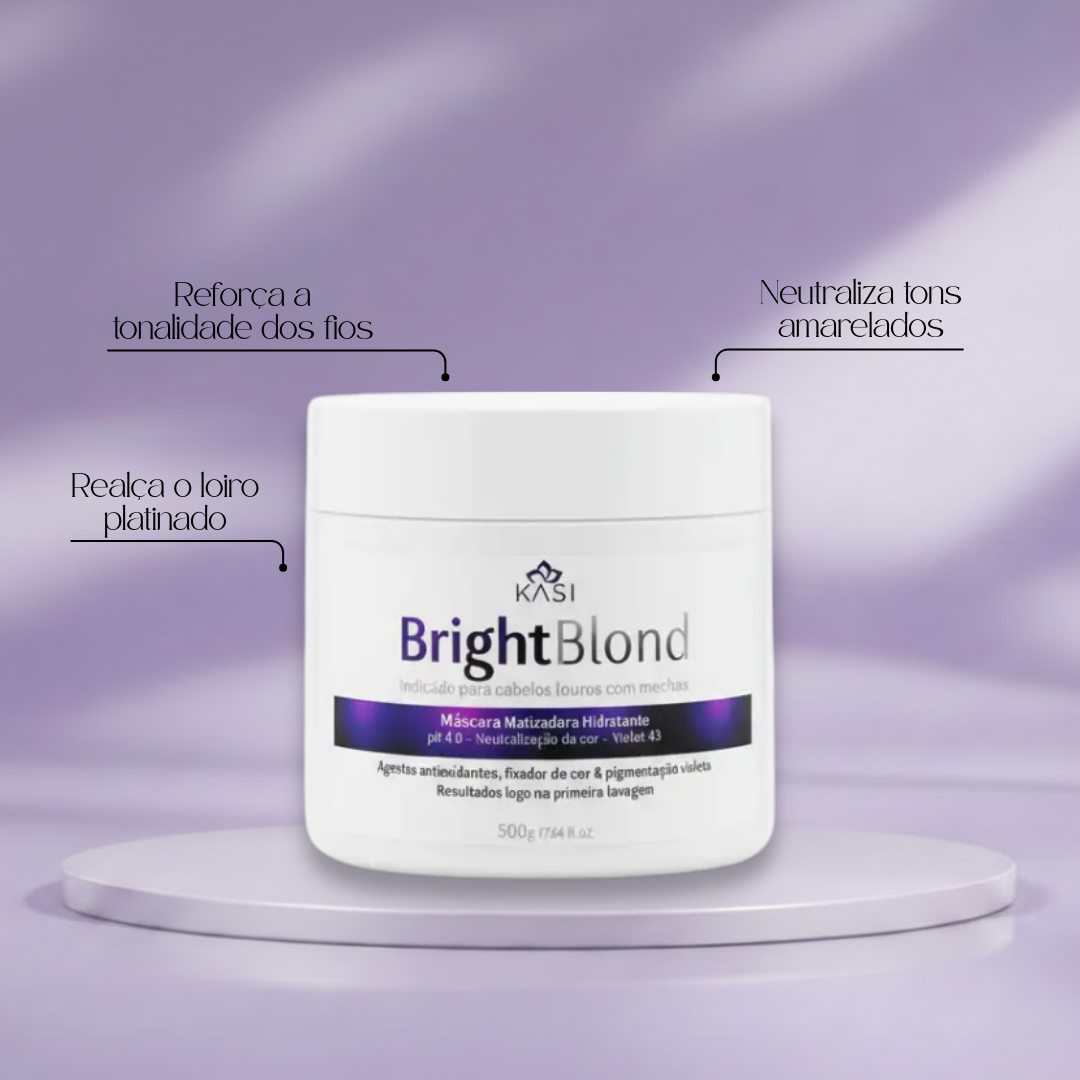 MÁSCARA MATIZADORA BLOND PLATINIUM KASI 500 G