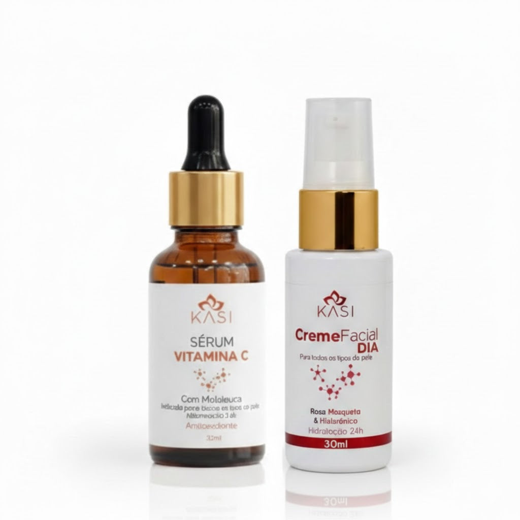 CREME HIDRATANTE FACIAL DIA + SÉRUM CONCENTRADO VITAMINA C